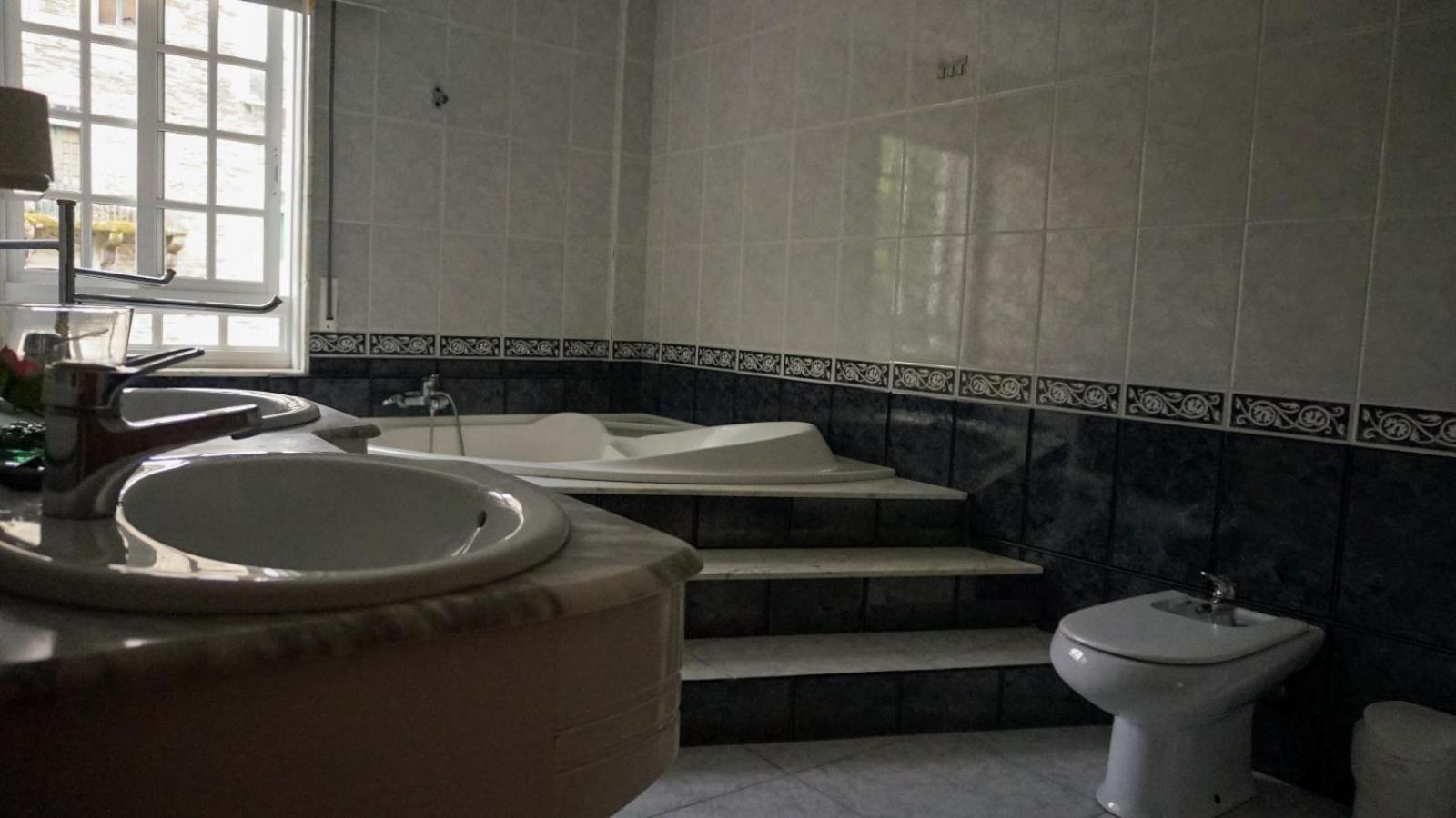 Pension Castro Parrillada Samos Bagian luar foto